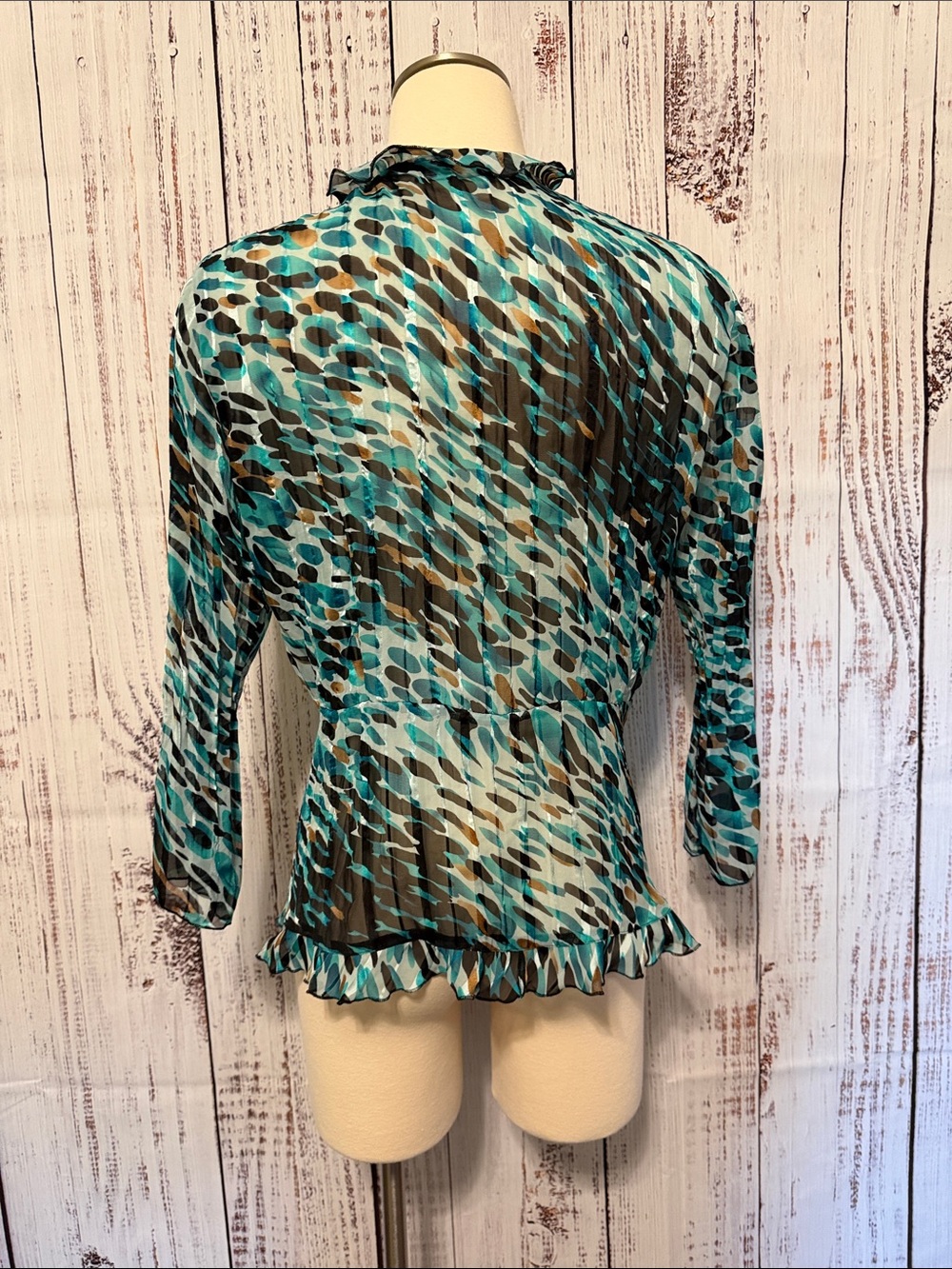 Elementz Multicolor Ruffled Blouse - Picture 3 of 4